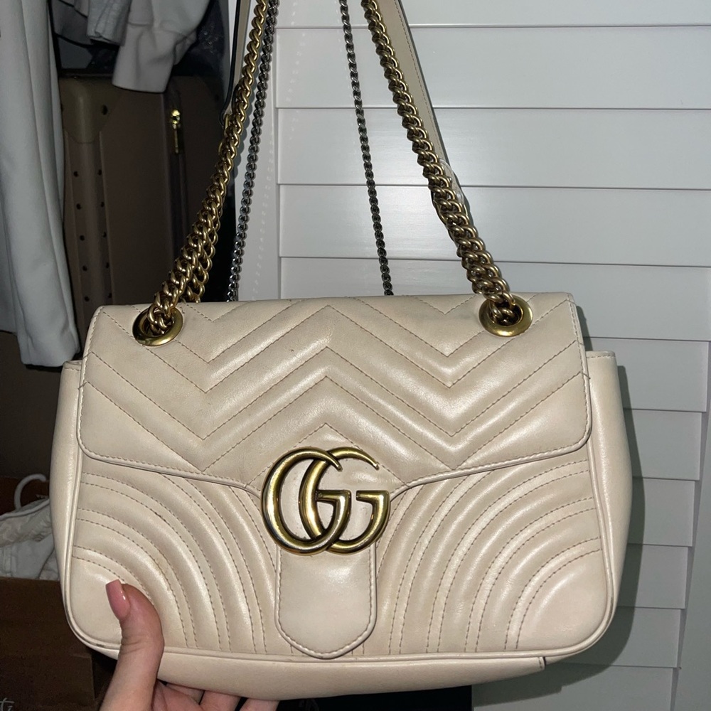 Gucci Marmont purse - cream